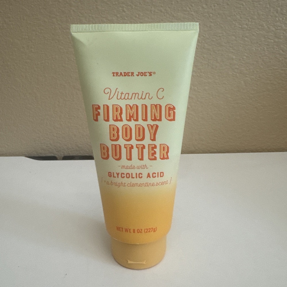 NEW Trade Joe's Vitamin C Firming Body Butter 8 oz Clementine Scent